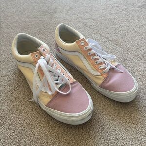 Vans multi-color pastel sneakers